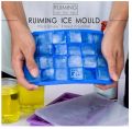 15 Cube Tray Easy Push Pop out Square Silicon Ice Cubes Tray. 