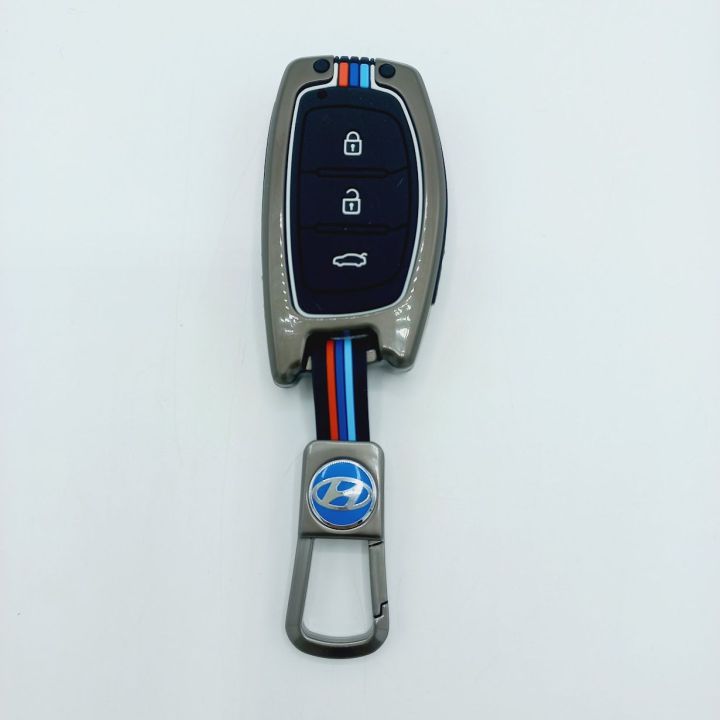 Hyundai Tucson Key Cover With Metal Shell 3-Button | Daraz.pk