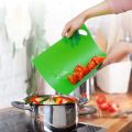 1 Pcs Flexible Cutting Boards Set for Kitchen Extra Thick BPA-Free TPU Plastic Cutting Mats, Non-Slip, Multi-Color Chopping Board With Easy-Grip Handles, Ideal For Cooking, Food Prep & Serving Chop Board Mat Cutting Sheets Bendable Chopping Mat. 