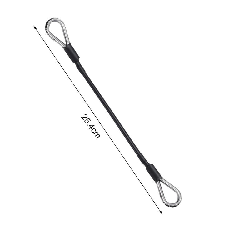 Gym Grade Carabiner Clip 2pcs Gym Cable Set with Stainless Steel Carabiner for Home Gym Replacement Cables for Lat/tricep Pull Down Leg Extensions Machine Fitness Rope Attachments for Gym Fitness