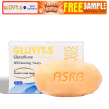Gluvit-S Glutathione Soap 75gm - For Men & Women - For Fairness & Glowing Skin - Fades Dark Spots, Controls Oil & Reduces Wrinkles with Jojoba Oil - For Face & Body. 