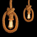Decorative hanging String / Rope Holder  lamp rustic rope hanging pendant holder decorative hanging light vintage retro ceiling light beige color meter decorative hanging lights. 