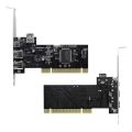 3 Port IEEE 1394 Firewire Card PCI Firewire Adapter IEEE 1394 PCI Controller Card for Desktop PC. 