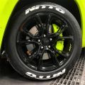 tire letter stickers 3D rubber reflective waterproof racing Wheel stickers Personalized custom decals for car motorcycle Style. 
