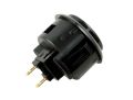 1 Pcs Sanwa OBSF-24 Arcade Fight Stick Push Button - Black. 