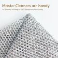 Quality Steel Wire Dishcloths Kitchen Cleaning Cloth Steel Wool Rag for Household Cleaning Accessories. Durable Steel Cloth for kitchen, Dishes, Washing Dishes. Non-Stick Oil proof Steel Cleaning Cloth , Silver Cleaning Cloth Make Your Key to a Tidy Home. 