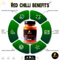 Premium Organic Red Chili Powder (Lal Mirch Powder) – 100% Pure Fine Ground Spice for Curries, Spice Blends & Marinades – 165g. 
