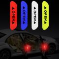 Pack Of 4 - Safety Warning Mark Car Reflective Tape Door Open Signal Stickers For Bikes And Cars. 
