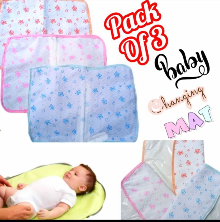 Pack%20of%203%20Baby%20Changing%20Mat%20Bed%20Protector%20Waterproof%20Urine-proof%20New%20Born%20Baby%20Godri%20Sojni%20Waterproof%20Sheet%20Towel%20Stuff%20Bichoni%20Godri%20Sojni%20Foam%20Sheet%20with%20Plastic%20Back%20Baby%20Accessories%20-%20Image%204