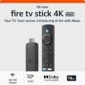 All-new Amazon Fire TV Stick 4K Max streaming device, supports Wi-Fi 6E, free & live TV without cable or satellite, AI Art. 