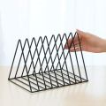 Best File Holder Desk Organizer Triangle Wire 9 Section Desktop Iron Book Stand Magazine Holder For Office Home Decoration. 