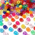 100pcs Hair Beads Pony Beads for Hair Braids 6x9mm Plastic Bead 4mm Large Hole for Kids Girls African Hair Bead Accessories. 
