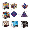 GS - Magnetic Rubik's Cubes Magnetic Puzzle Cube for Kids and Adults Creative Genius with 3D Magic Cube Changeable Fun. 