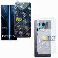 Pack of 2 infinix GT 20 Pro Ceramic Matte Film Not Glass + Back Matte Protector 9H Nano Glass Film Screen Protector Best For Gaming PUBG Players PLastic Soft Skin Vinyl Lamination wrap paper For infinix GT20 Pro 5G - semi Transparent. 