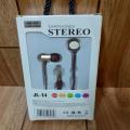 Coby Meatal Stereo Earphone Art # JL-14 / Universal Headset / Earphone for Android & Iphone Phones / 3.5mm Jack Hands-Free / Metal Handsfree / Hands Free / Headset / Earphones / Headphone (1 Pcs). 