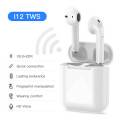 i12 TWS Wireless Earbuds - True Twins with Charging Case for Immersive Sound | Bluetooth 5.0 | Compatible with iOS and Android Devices. 