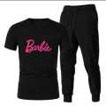 Track Suit For Women N Girls NEW ARRIVAL - Barbie Printed Tracksuit Soft Fabric Stretchable T Shirt & Trouser Trendy Track Suit for Summer Trendy Fashion Wear Track Suit Workout Gym Wear. 