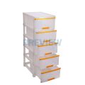 Plastic Drawer Cabinet - 5 Drawers - Large. 