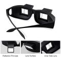 Lazy Eyeglasses Lazy Reading Glasses Prismatic Periscope Horizontal Glasses Lying Down Bed Reading Watching HD Readers Glasses. 