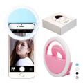 Rechargeable Mini LED Selfie Ring Light Fill Light Phone Flash led light for selfie. 