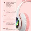 Cat Ear Headphone STN 28 Bluetooth 5.0 Stereo Headset Audio Device Noise Canceling and Microphone Support TF Card Dual Connection with RGB Flashing Light. 