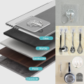 Pack of 10- Magic Hook Without Nails Transparent Strong Sticky Heavy Magic Wall Hook Reusable Adhesive Hooks Suction Cup Hook Hanger Strong Vacuum Holder For Wall Door Bathroom Kit. 