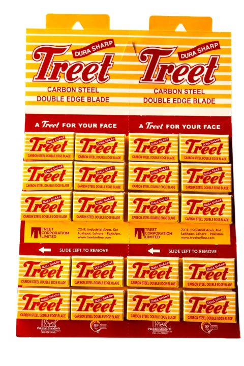 Treet Dura Sharp 200 Double Edge Carbon Steel Blades
