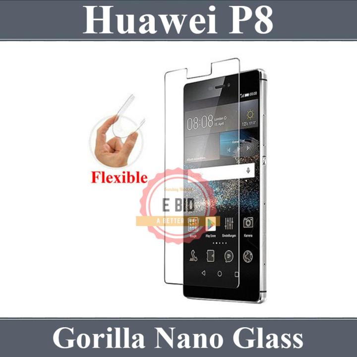Huawei P8 Unbreakable Gorilla Flexible Nano Glass Premium High Quality Screen Protector For Huawei P8