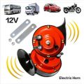 300DB Train Horn for motorcycle car trucks ,Loud Air Horn Electric Snail Double Horn, 12V Waterproof Car Horn Kit Double Horns Raging Sound for Trucks, Cars, Motorcycle, Bikes & Boats (A Pair) color black. 