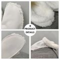 New Furry Croc Liners Insoles Inserts For Fur Lined Shoes Clogs 1pair Slippers Plush Liner Winter Warm Plush Shoelace Cover. 