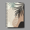 Leafy Pattern Notebook - 7749. 