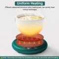 Safdar Mart-1Pc USB Electric Coffee Mug Milk Warmer with LCD Digital Temperature Display Adjustable with Auto Shut Off for Desk Stainless Steel & Glass Cup, PP Milk Bottle, Ceramic Cup Beverage Tea Water, Beverage, Hot Chocolate, Birthday Gift. 