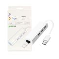 【Miga Plaza】USB Ethernet with 3 Port USB HUB 2.0 RJ45 Lan Network Card USB to Ethernet Adapter for Mac iOS Android PC  RTL8152 USB 2.0 HUB. 