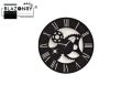 Roman Gear Wooden Clock |Fancy wall Clocks for rooms decoration | Blazonry Decor. 