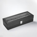 DecorZone 6/10/12/8 Grids Watch Box PU Leather Watch Case Holder Organizer Storage Box for Quartz Watches Display Best Gift. 