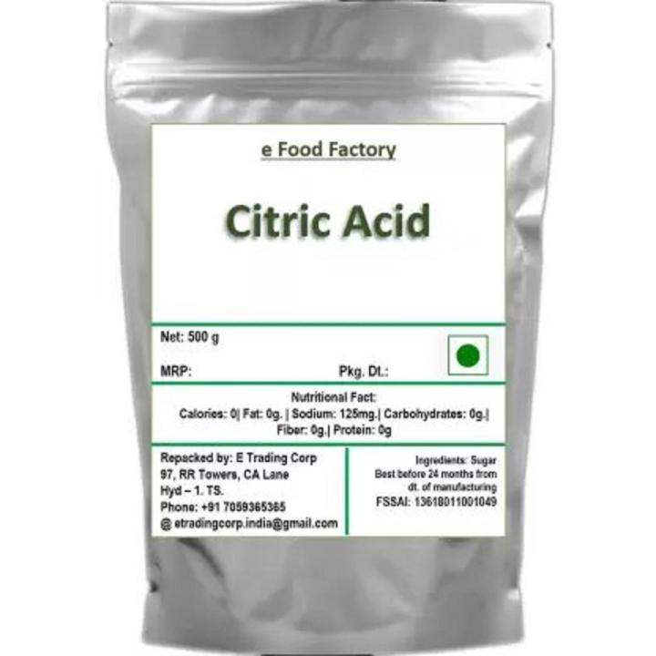 Citric Acid Citric Crystals 500 Gm