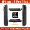 2PCS Apple iPhone 13 Pro Max Complete all Sides Border Protector For Apple iPhone 13 Pro Max - Matte Protector. 