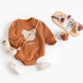 Winter Autumn Unisex Baby Boys Girls Bodysuits Warm Fleece Long Sleeve Toddler Clothing Onesies Cute Animal Casual. 