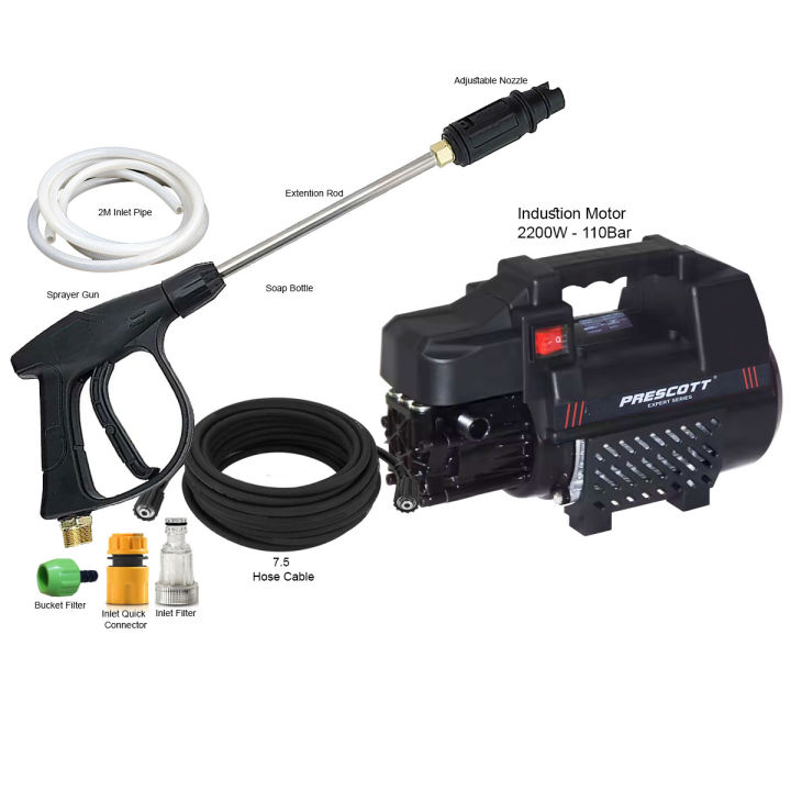 High pressure Washer for multiple use, solar panel cleaning, Car Wash, Ac Wash, Garden, plants much more - Induction Motor