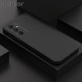 Hontinga for Samsung A16 4G 5G Back Cover Simple Candy Color Square Edge Liquid Silicone Phone Case. 
