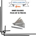 Knife Blade Sharp Blades Kitchenware, DIY Tools, Crafting, Paper Cutting Pack of 10 Pieces | Knife Blade Sharp Blades | Kitchenware | DIY Tools | Crafting | Paper Cutting - Pack of 10 Pieces. 