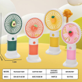 Mini Fan Quiet Operation Portable Energy-saving Lightweight USB Rechargeable Plastic Handheld Fan Multi-purpose Pocket Fan. 