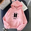 Bts Fleece Full Sleeves Pull Over Hoodie For Women. 