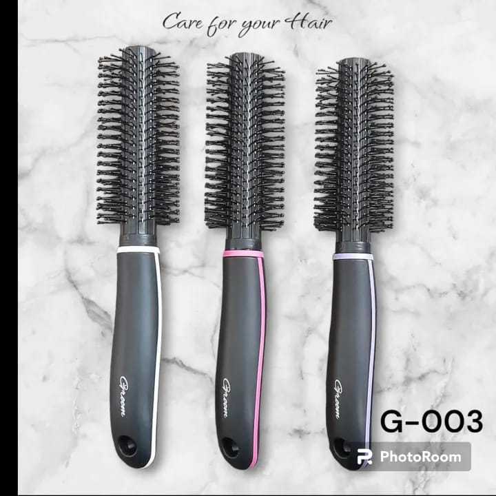 Hair Roller Comb Plastic - Round Hair Brush - Large Round Brush for Blow Out - For Men & Women -  Multicolor
