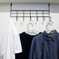 Over Door Hanger multipurpose with 7 Hooks, space saver , Metal Over the Door Towel Hook, Decorative Overdoor Organizers, Hanging Storage Rack for Hat, Coats, Purses, Scarves, Clothes, Jackets, Belt, Bedroom, Bathroom, Closet. 
