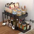 Versatile 2 Tier Portable Sliding Basket Drawers Storage Cabinet Box. 