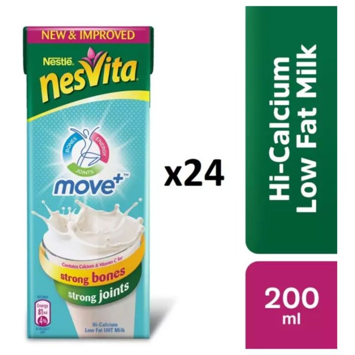 Nesvita low fat milk Calcium plus 200ml pack of 24
