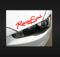 10inches (RED) Racing soul stickers for cars bonnet...eyebrow...car exterior acesssories,bumper stickers and decals. 