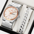 SKMEI【Free Gift】New Casual Quartz Clock Male Full Steel Time Week Date Sports Watch Mens Waterproof Business Fashion Wristwatches Man reloj hombre For Men 9288. 