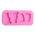 3D Baby Feet Silicone Mold Chocolate Fondant Cake Decorating Baking Tool Bake Ware Pudding Baking Paste Mold. 